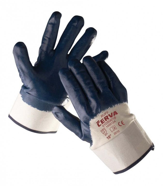RUFF rukavice polomáčané v nitrile - 9