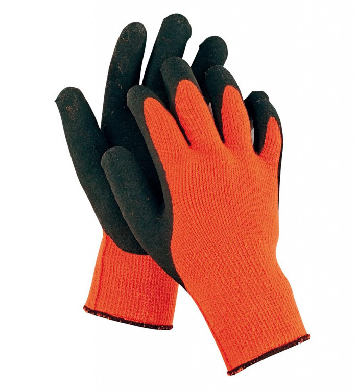 PALAWAN ORANGE rukavice nylon/latex - 9