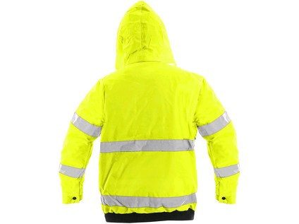 Pánska reflexná bunda LEEDS, zimná, žltá, veľ. S