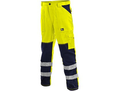 Nohavice CXS NORWICH, výstražné, pánske, žlto-modré, veľ. 54