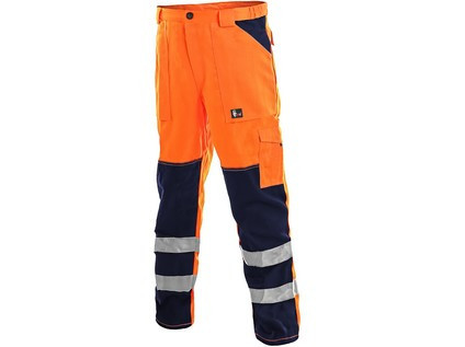 Nohavice CXS NORWICH, výstražné, pánske, oranžovo-modré, veľ. 46