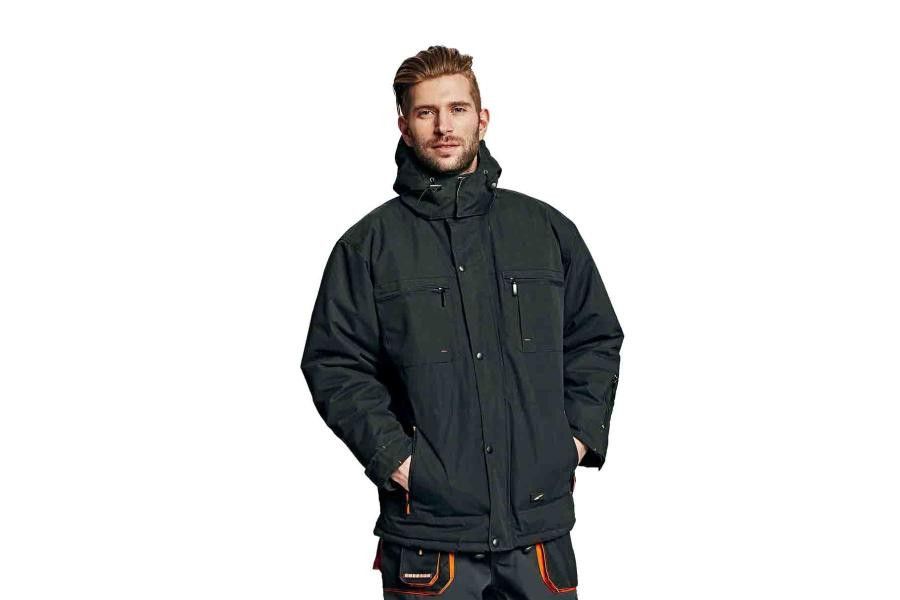 EMERTON zimná bunda čierna/oranžová XL