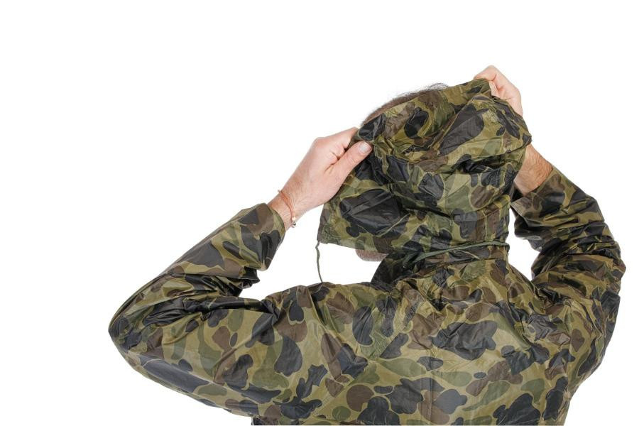 CARINA oblek s kapucňou camouflage - XXL