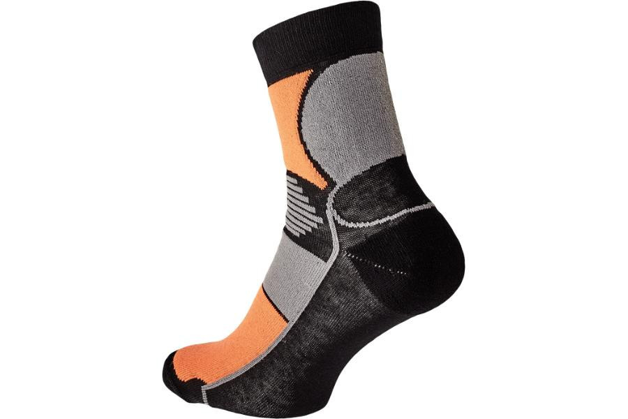 KNOXFIELD BASIC ponožky čierna/oran 43/44