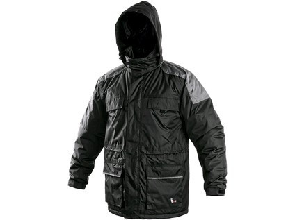 Pánska zimná bunda FREMONT, čierno-šedá, veľ. L