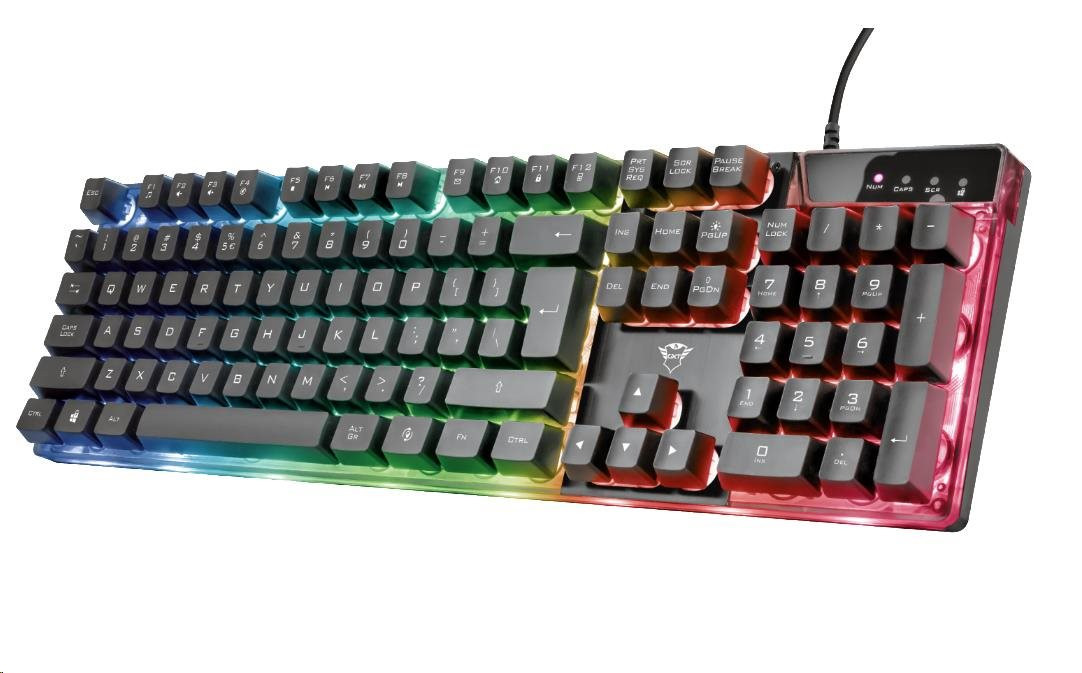 TRUST herná klávesnica GXT 835 Azor Illuminated Gaming Keyboard