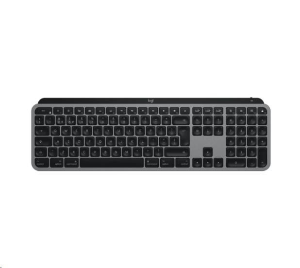 Logitech klávesnice MX Keys for Mac, Advanced Wireless Illuminated Keyboard, US, Space Grey