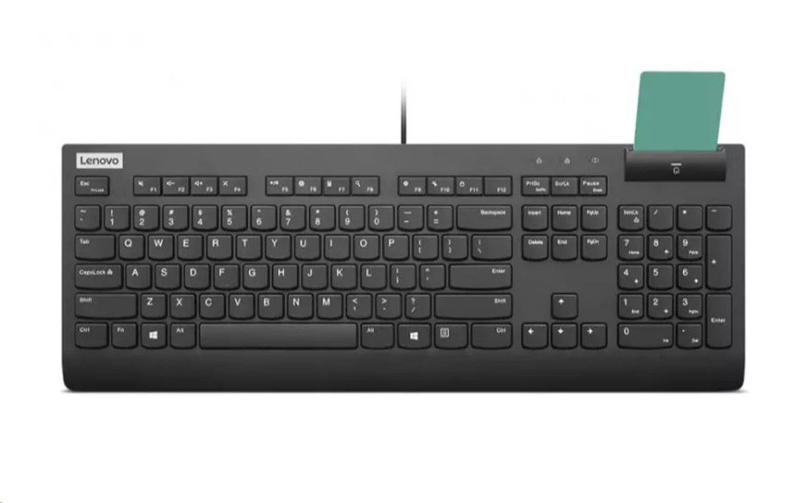 LENOVO klávesnica drôtová Smartcard Keyboard II CZ/SK - USB, čierna