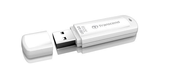 TRANSCEND Flash Disk 32GB JetFlash®730, USB 3.0 (R:70/W:18 MB/s) biely
