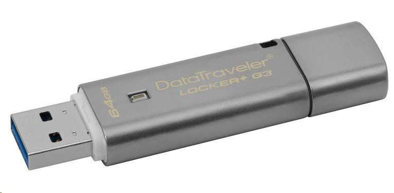 Kingston 64GB USB 3.0 DT Locker+ G3 + Automatic Data Security