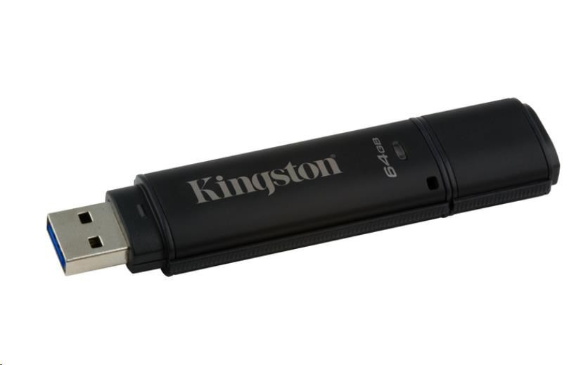 Kingston 64GB DataTraveler 4000 G2DM (USB 3.0, 256-bit šifrovanie AES)