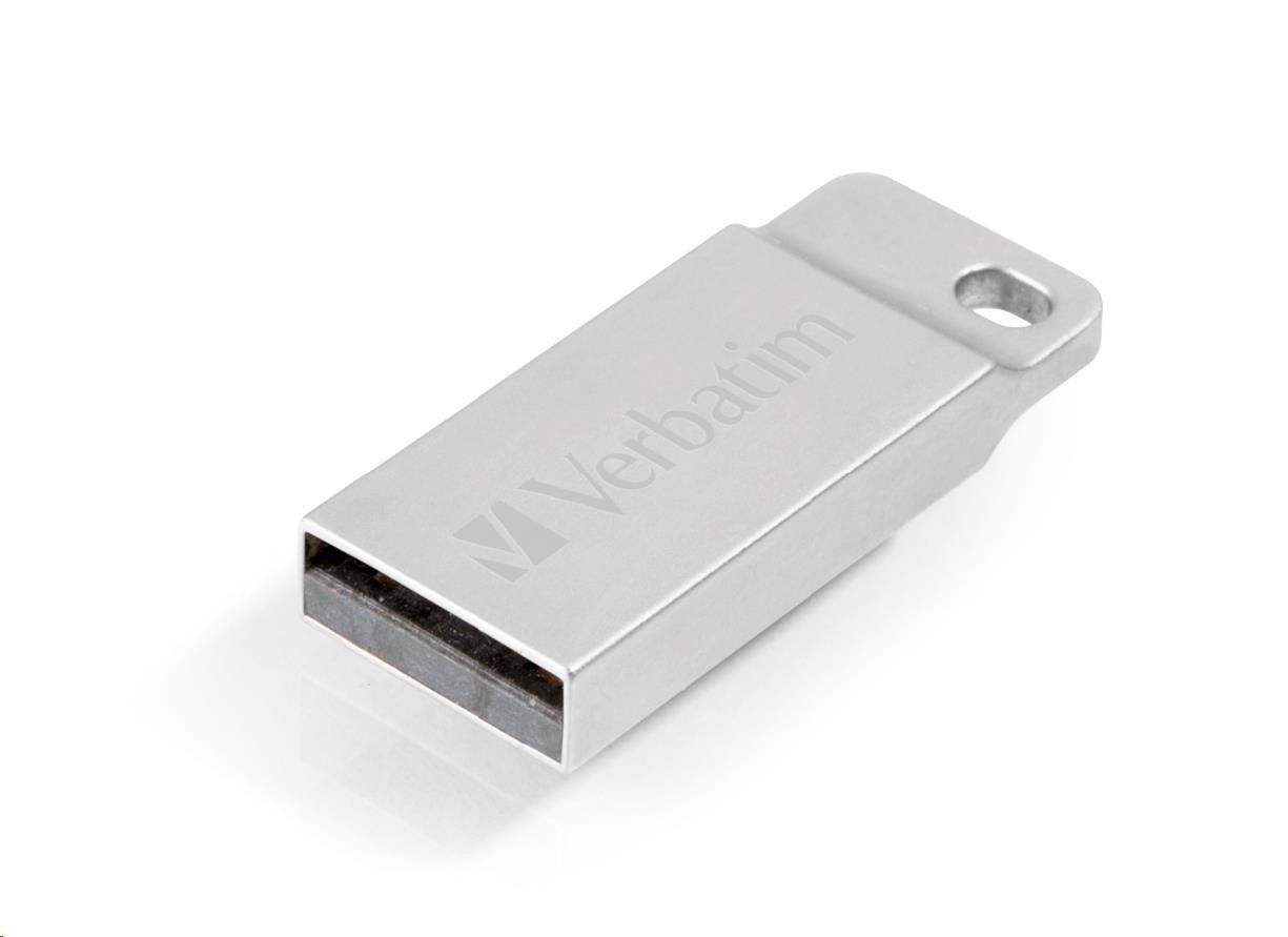 VERBATIM Flash Disk 16GB Metal Executive, USB 2.0, strieborná
