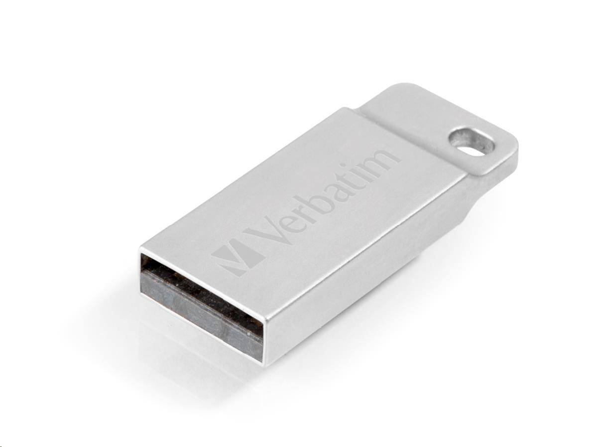 VERBATIM Flash Disk 32GB Metal Executive, USB 2.0, strieborná
