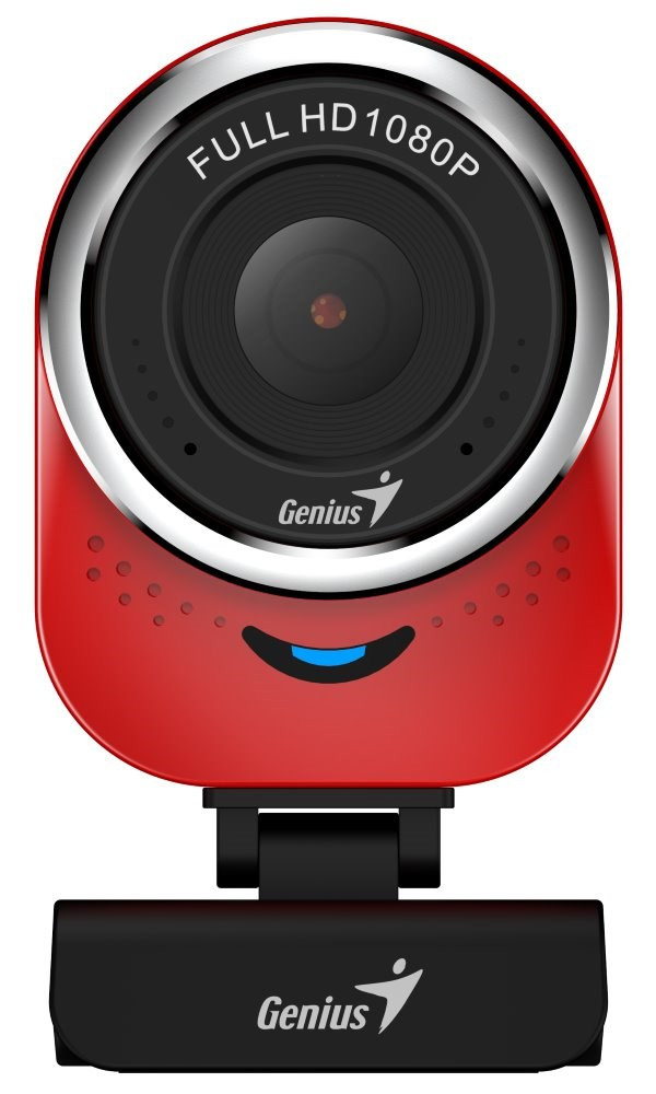 GENIUS webkamera QCam 6000/ červená/ Full HD 1080P/ USB2.0/ mikrofón