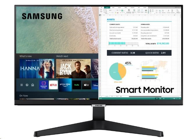 Samsung MT LED LCD Smart Monitor 24" 24AM506NUXEN-plochý, IPS, 1920x1080, 14ms, 60Hz, HDMI, Repro