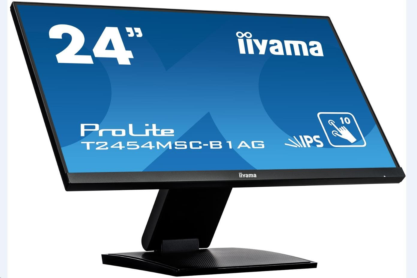 Iiyama dotykový monitor ProLite T2454MSC-B1AG, 60cm (23, 6&#39;&#39;), CAP 10-touch, Full HD, black