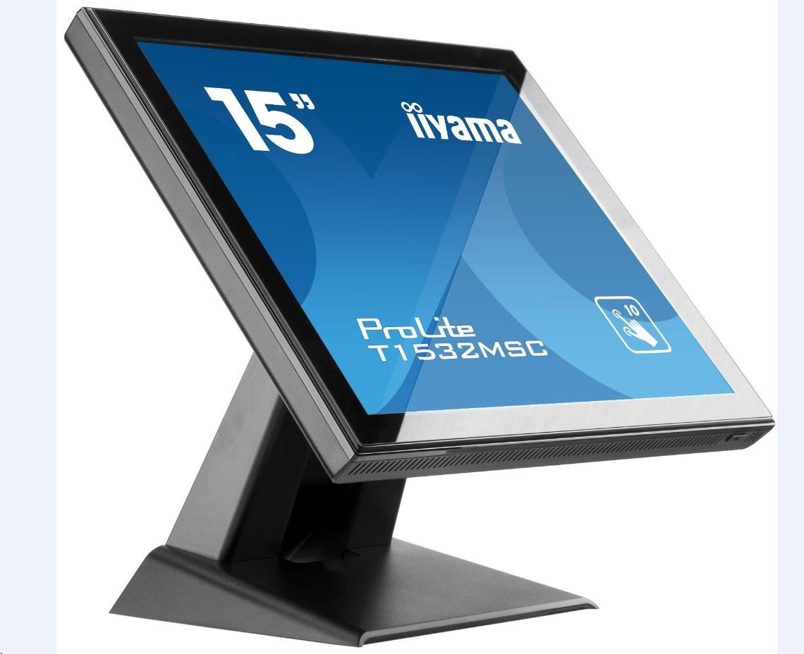 Iiyama dotykový monitor ProLite T1532MSC-B5X, 38.1 cm (15&#39;&#39;), CAP 10-touch, black