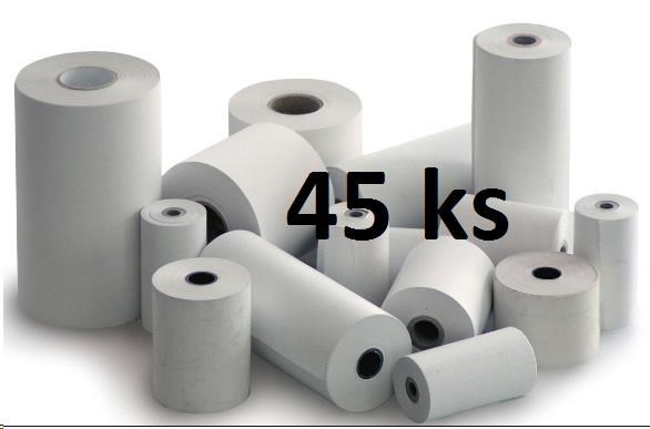 Papierový kotúč papierová páska TERMO, 80/80/12 (80m) - 45ks