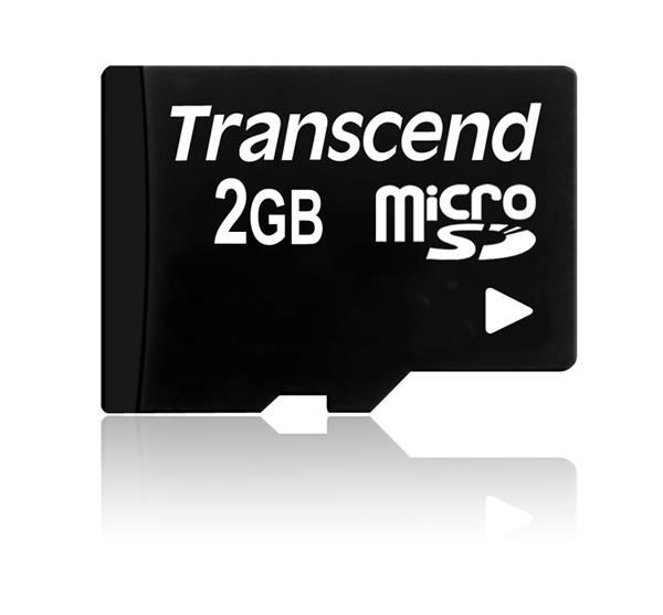 TRANSCEND MicroSD karta 2GB, bez adaptéra