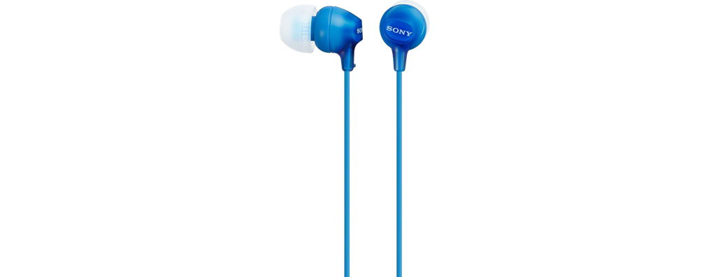 SONY stereo slúchadlá MDR-EX15LP, modrá