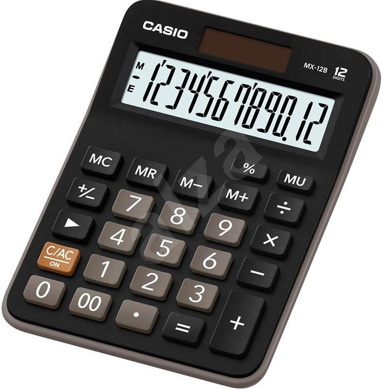 CASIO kalkulačka MX 12 B BK, Stolný kalkulátor