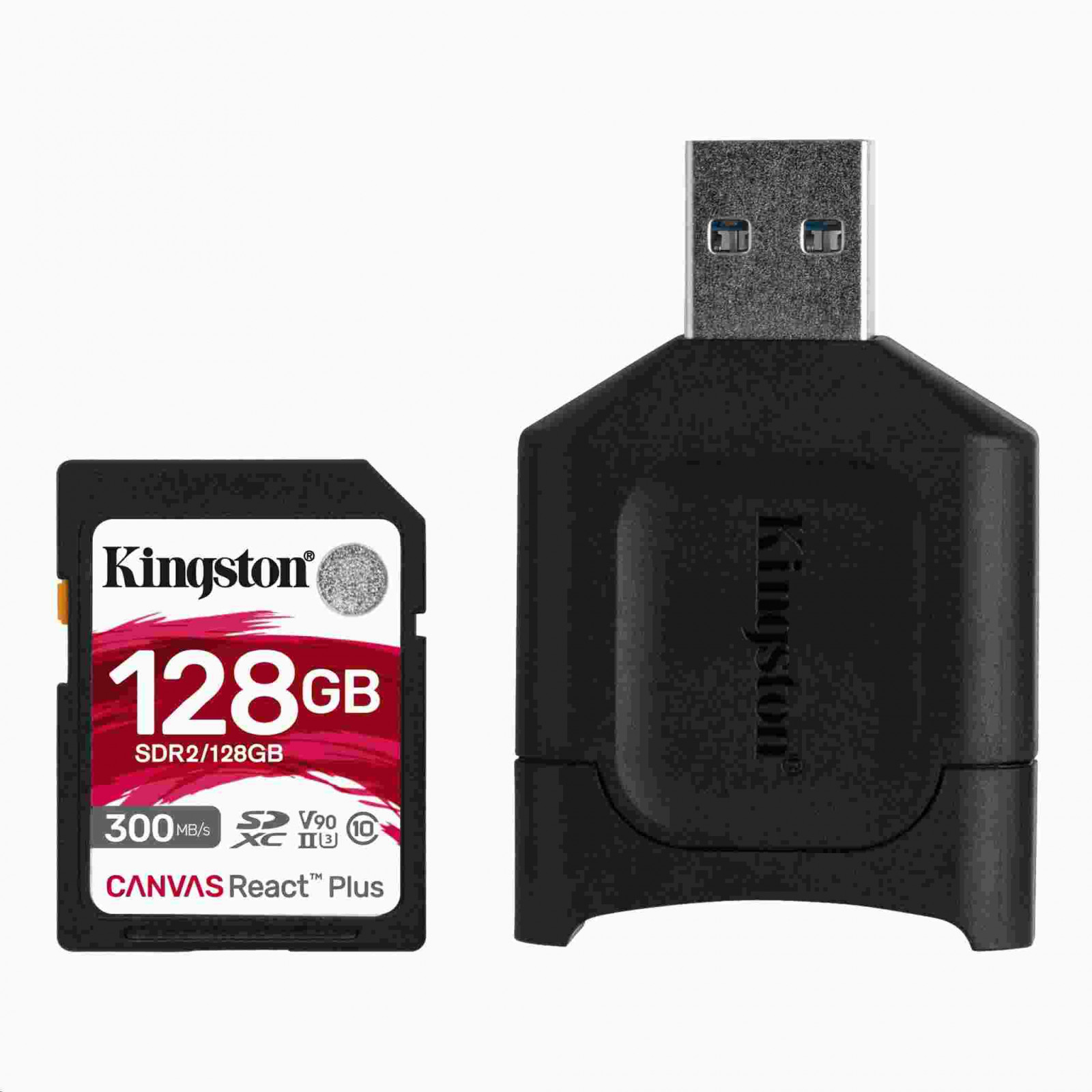 Kingston 128GB SDXC React Plus SDR2 + MLP SD čítačka