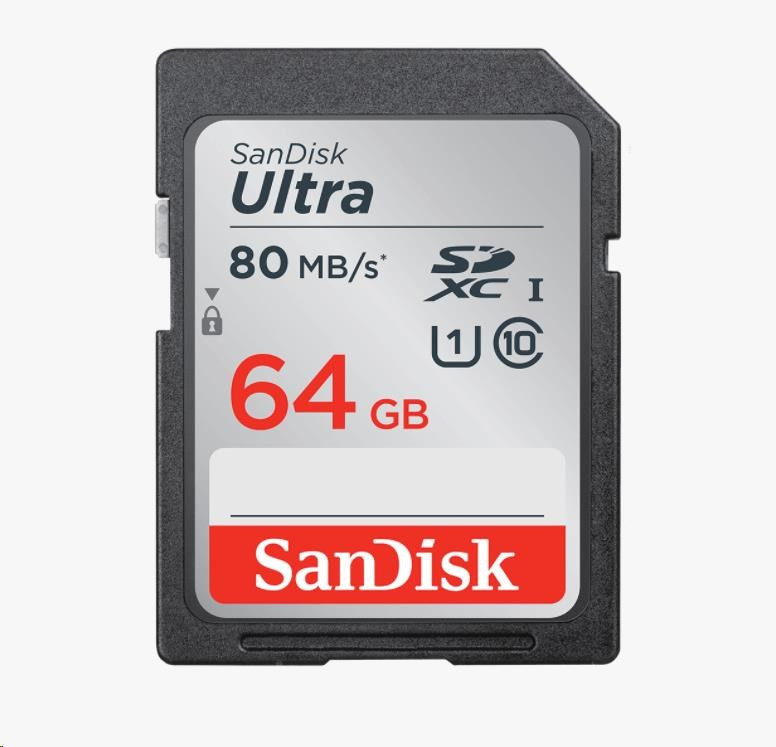 SanDisk SDXC karta 64GB Ultra (100MB/s Class 10 UHS-I)
