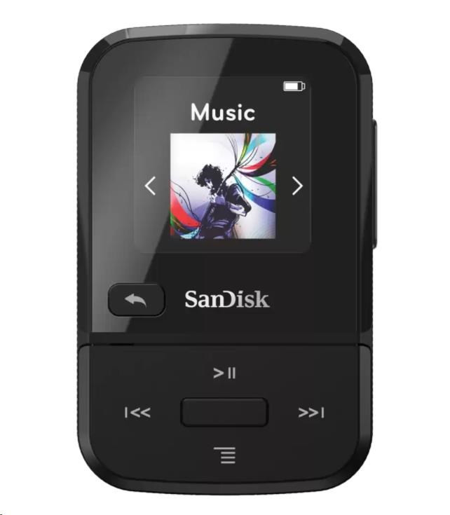 SanDisk Clip Sport Go MP3 Player 16GB, Black
