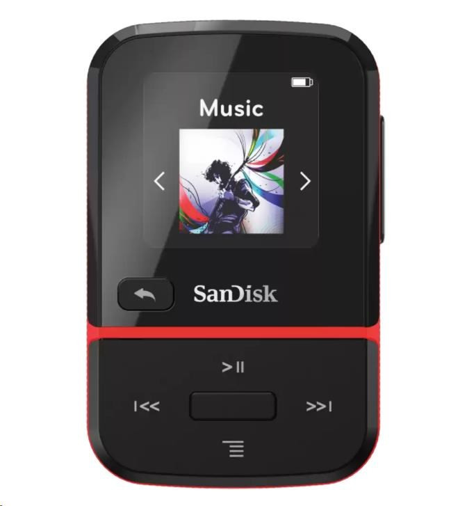SanDisk Clip Sport Go MP3 Player 16GB, Red