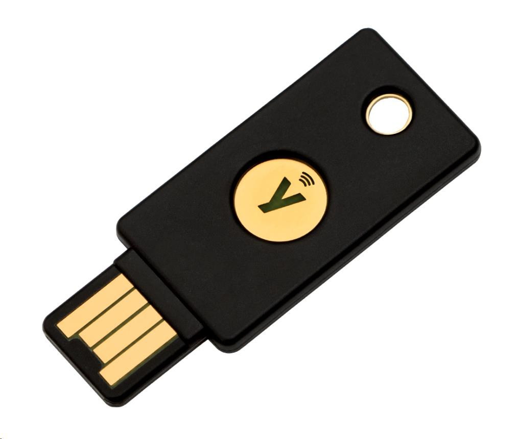 YubiKey 5 NFC - USB-A, kľúč/token s viacfaktorovou autentizáciou (NFC, MIFARE), podpora OpenPGP a Smart Card (2FA)