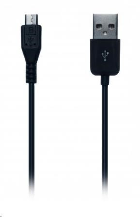 CONNECT IT Kábel microUSB (Samsung/HTC kompatibilný) 1m pre telefón, čierny