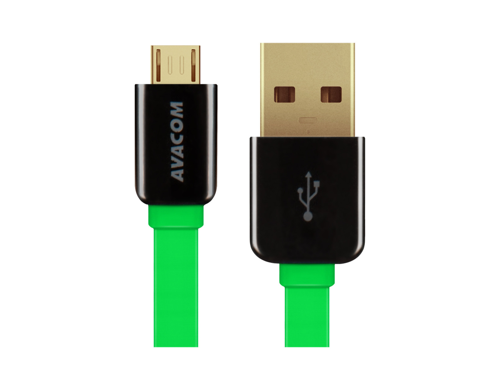 AVACOM MIC-40G kábel USB - Micro USB, 40cm, zelená