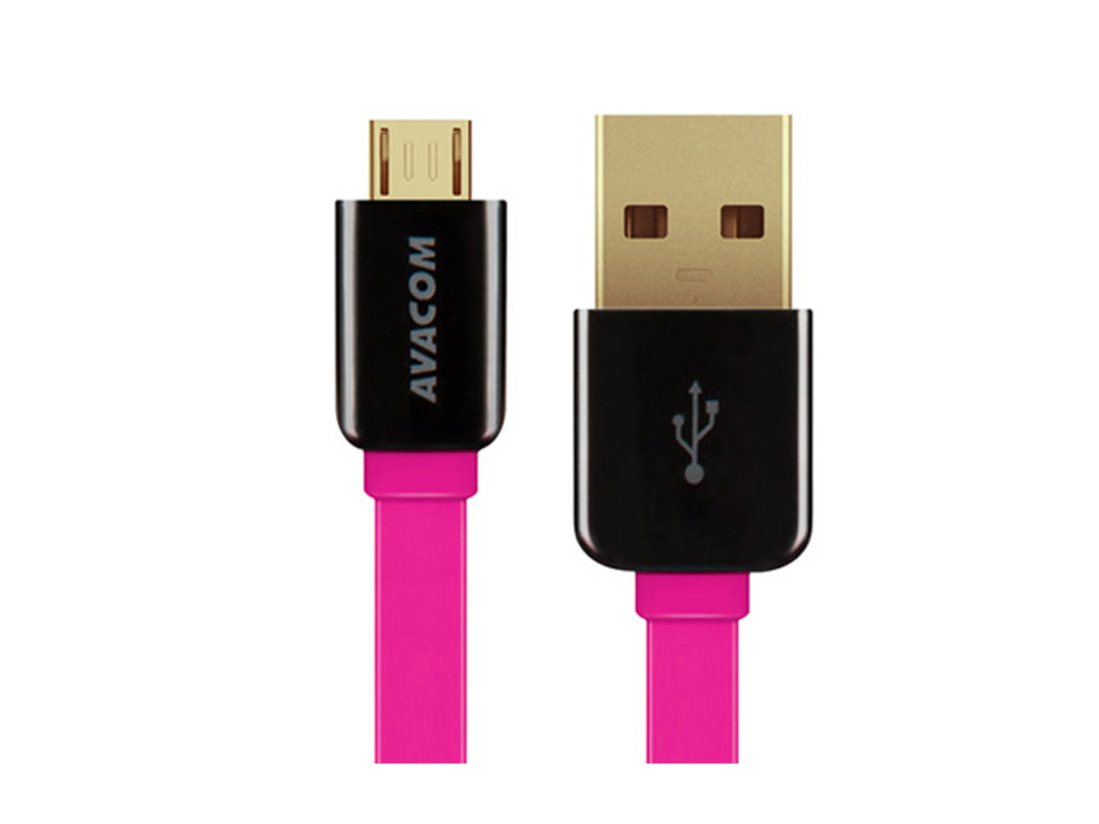 AVACOM MIC-40P kábel USB - Micro USB, 40cm, ružová