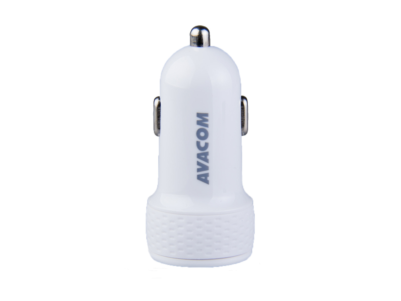 AVACOM nabíjačka do auta 5V/3, 1A s dvoma USB výstupmi, USB - USB-C kábel, biela farba