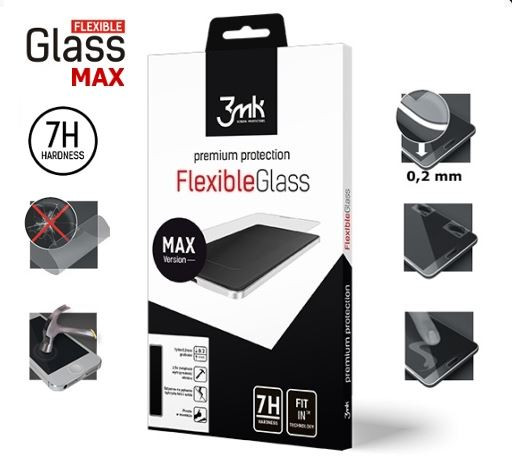 3mk hybridné sklo FlexibleGlass Max pre Apple iPhone 7, 8 Plus, čierna