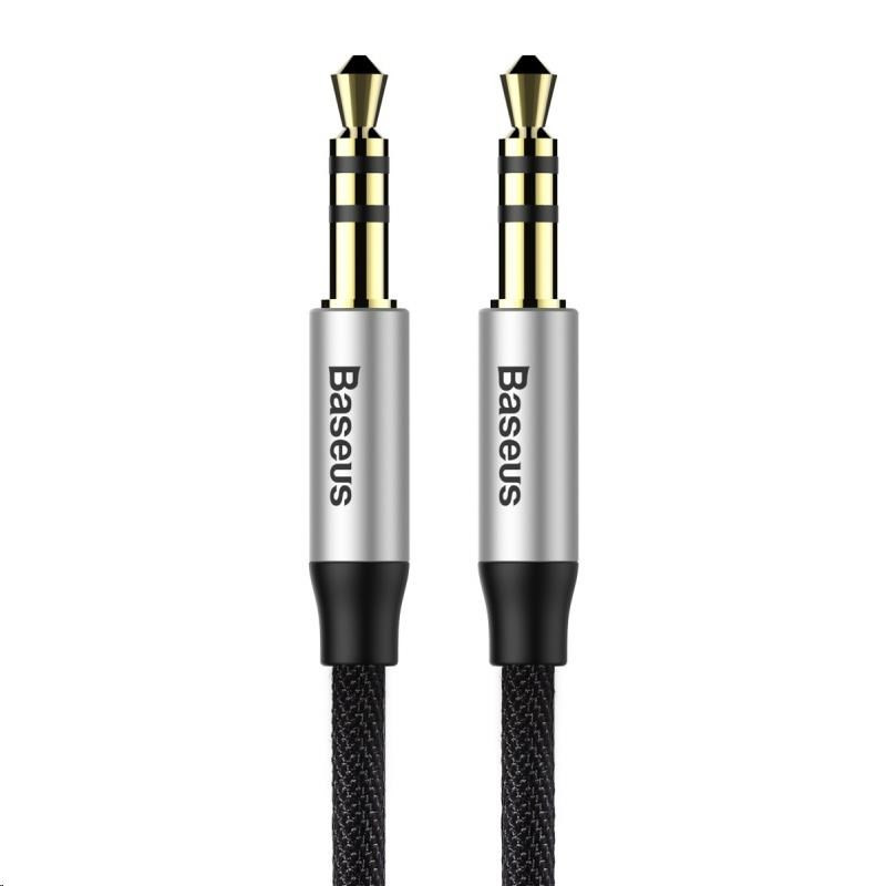 Baseus Yiven Series audio kábel 3, 5mm Jack 1, 5m, strieborná-čierna