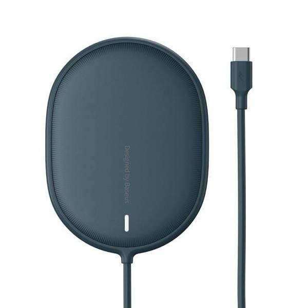Baseus Light magnetická bezdrôtová nabíjačka + Type-C kábel 1.5m (kompatibilný s iPhone 12) modrá
