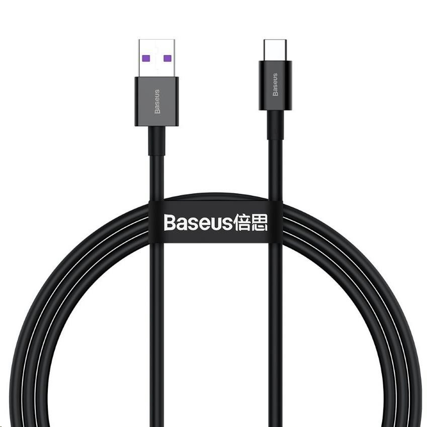 Baseus Superior Series rýchlonabíjací kábel USB/Type-C 66W 1m čierna