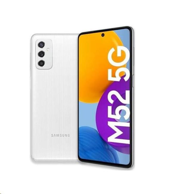 Samsung Galaxy M52 (M526), 5G, 8/128 GB, biela