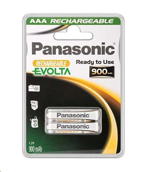 PANASONIC Nabíjacie batérie EVOLTA (Ready to Use - pre Náročné podmienky) HHR-4XXE/2BC 900mAh AAA 1, 2V (Blister 2ks)