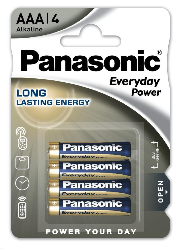PANASONIC Alkalické batérie Everyday Power LR03EPS/4BP AAA 1, 5V (Blister 4ks)