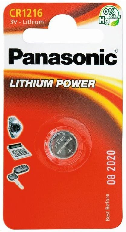 PANASONIC Lítiová batéria (gombíková) CR-1216EL/1B 3V (Blister 1ks)
