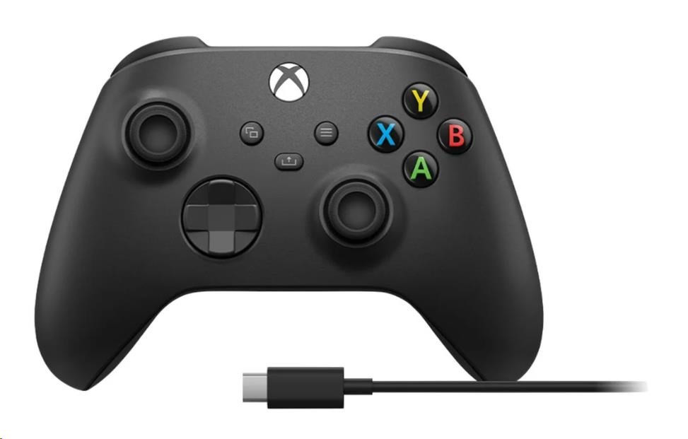 Xbox Wireless Controller čierny + USB-C kábel