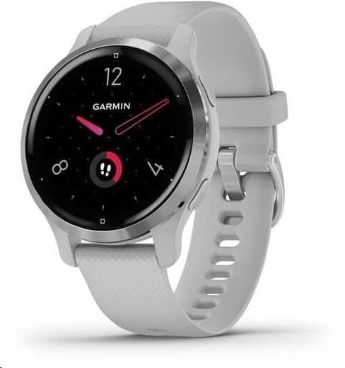 Garmin GPS športové hodinky Venu2S Silver/Gray Band