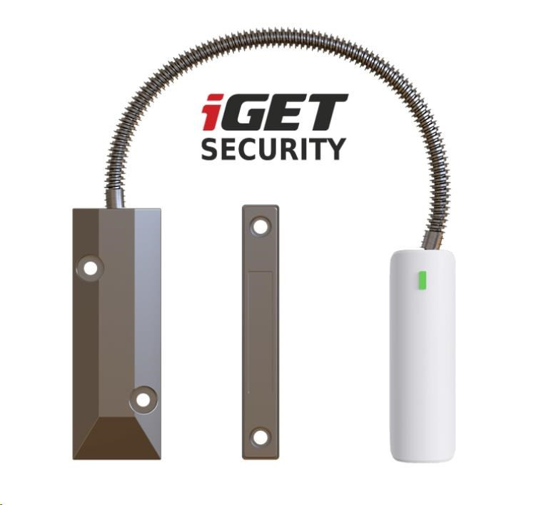 iGET SECURITY EP21 - Bezdrôtový magnetický senzor pre železné dvere/okná/vráta pre alarm iGET SECURITY M5