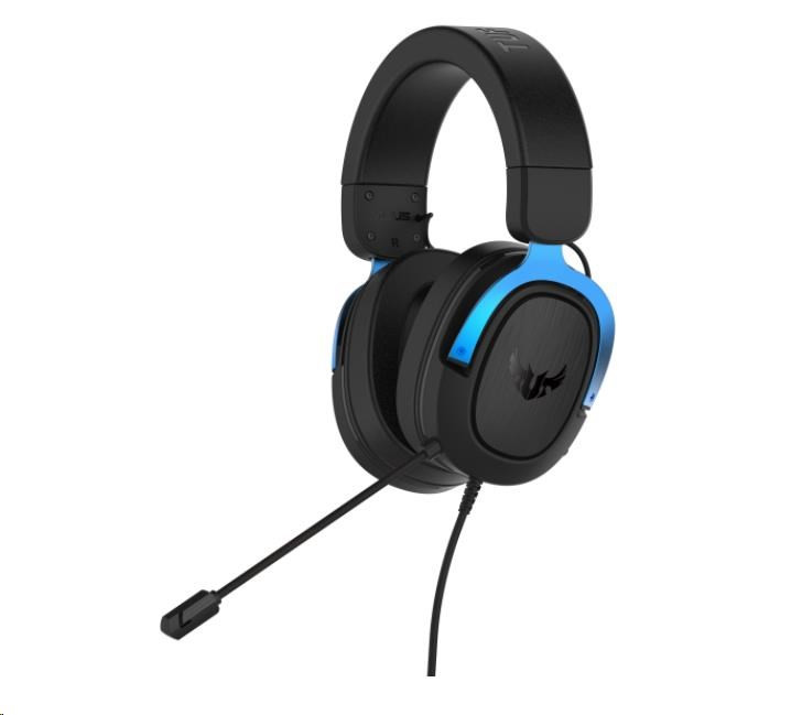 ASUS slúchadlá TUF Gaming H3 Blue, Gaming Headset, čierno-modrá