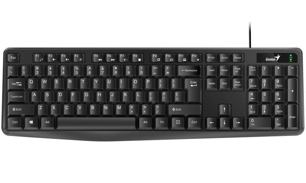 GENIUS klávesnica KB-117/ Drôtová/ USB/ čierna/ CZ+SK layout