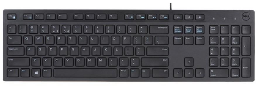 DELL Multimedia Keyboard-KB216 - US International (QWERTY) - Black (RTL BOX)