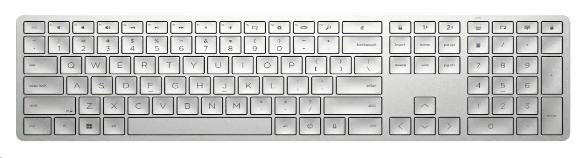 HP 970 Programmable Wireless Keyboard CZ/SK - programovateľná klávesnica