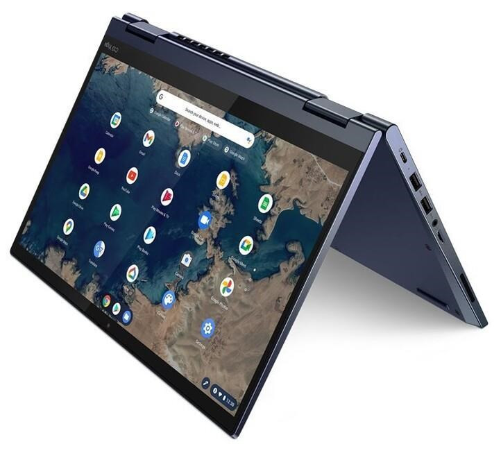LENOVO NTB ThinkPad C13 Yoga Gen1-AMD Rýdzeň 3, 13.3" FHD IPS dotyk, 4GB, 128SSD, HDMI, Int. AMD Ra., Blue, Chrome, 1Y CC